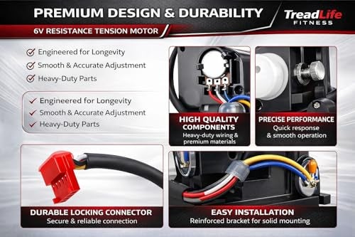 TreadLife Fitness Resistance Tension Motor Part 193223 Compatible with NordicTrack CX1055 NEL90952 Comes with Free Squeak Eliminator Grease 10 Value - Image 3