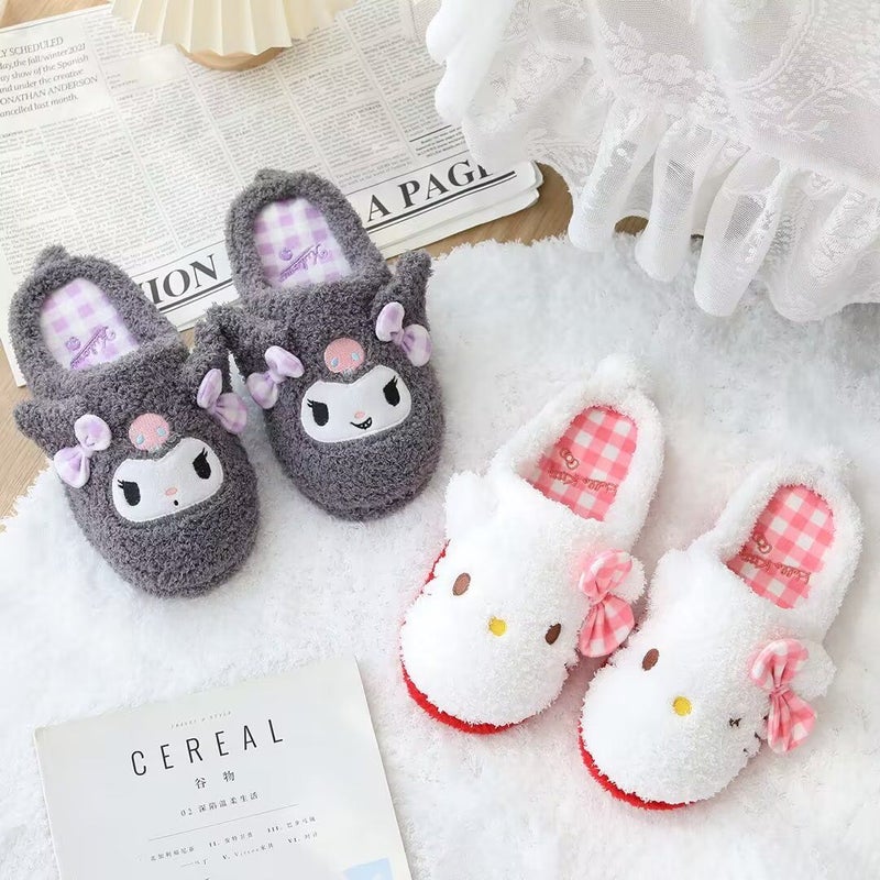 Cute Cartoon Slippers Warm Girl Heart Cotton Shoes Indoor Home Slippers Indoor Floor Slippers - Image 3