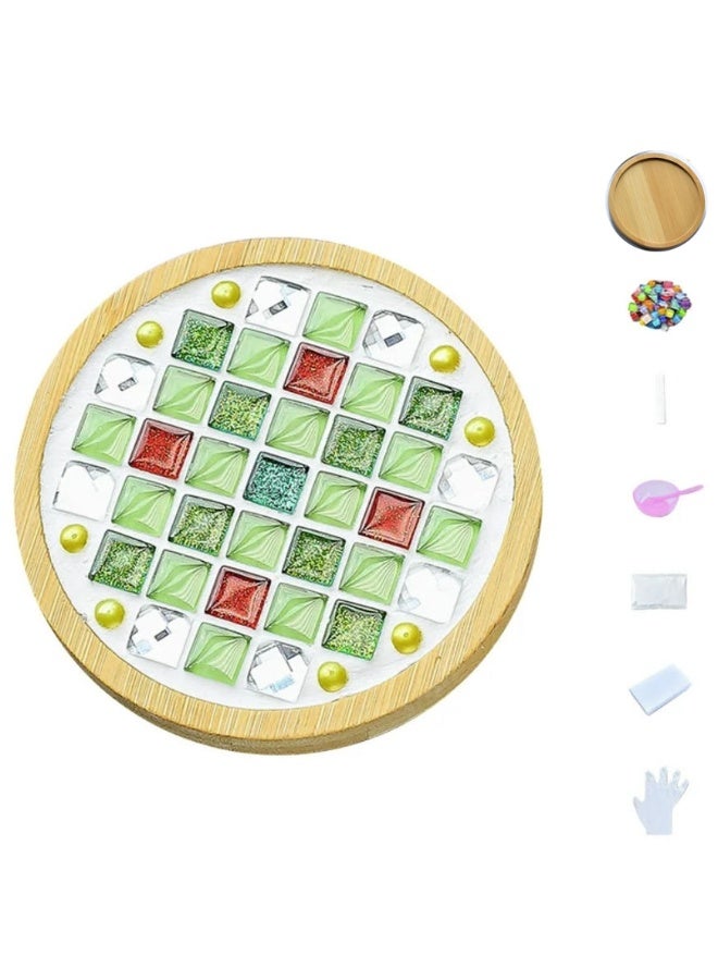 Mordely DIY Glass Mosaic Tiles for Crafts,Glass Mosaic Tiles, Crafts for Adults Mixed Colors Mosaic Kit Mosaic Crafts Materials Package Mosaic Supplies for Coaster Handmade Home Decor Gifts - Image 3