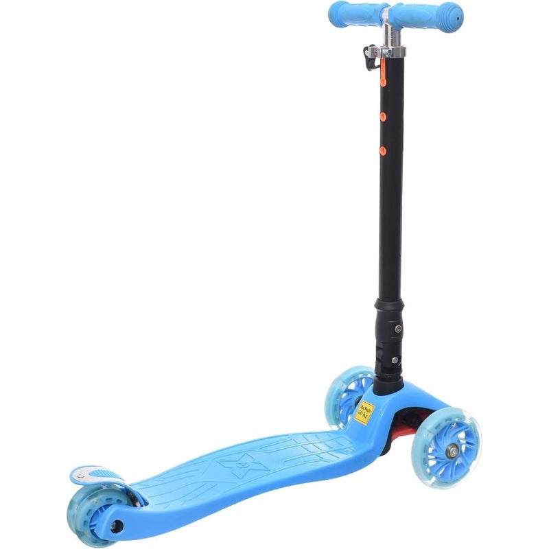 سكوتر قابل للطي بعجلات مضيئة - أزرق - BG-03 - Image 2