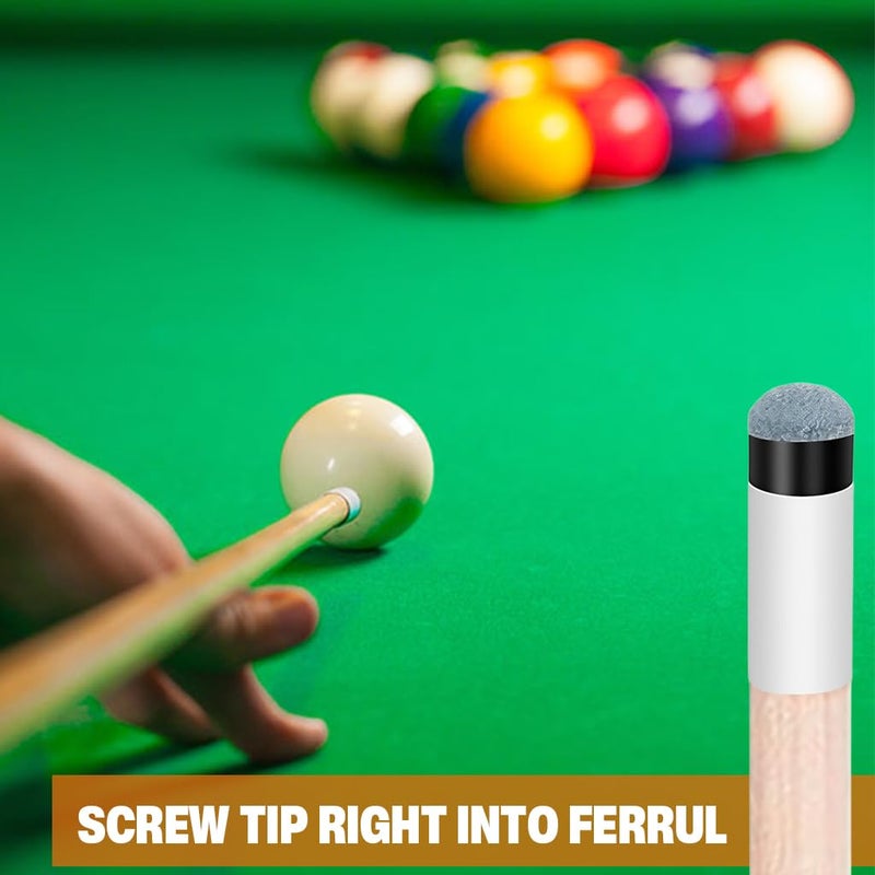 Proberos ® 10 مجموعات 13 مم نصائح عصا البلياردو مجموعة استبدال، نصائح متينة للبول، السنوكر، وعصا الجولف المثالية للاستخدام المنزلي، النادي، والاستخدام الاحترافي - Image 5