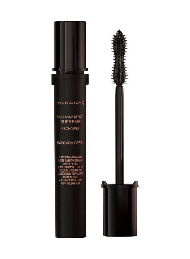 Max Factor ماسكارا إعادة شحن تأثير الرموش الزائفة - أسود، 8 مل - Image 1