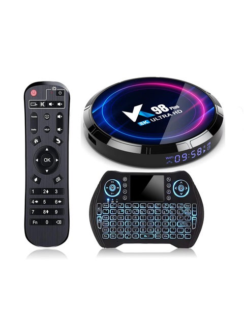 Android 13.0 TV Box, K98 Plus Rk3528 Quad Core RAM 4GB ROM 64GB Dual WiFi 2.4G/5.8G BT4.2 4K 8K AV1 Home Smart Media Player Set Top Box with Wireless Mini Keyboard