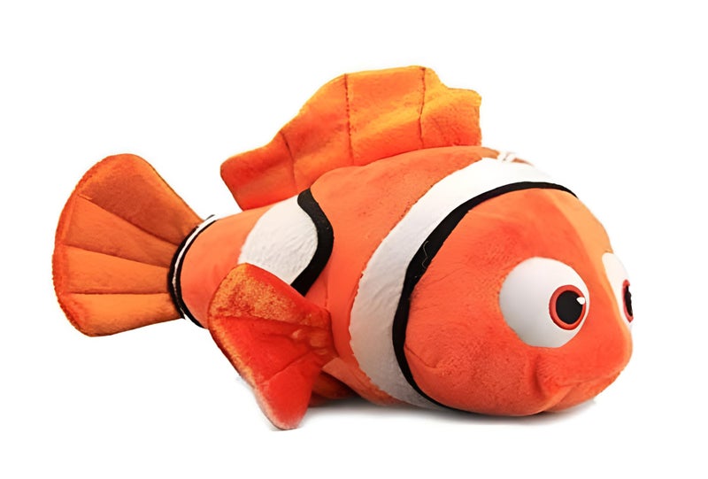 Tickles Nemo Fish Soft Stuffed Plush Toy for Kids Boys & Girls Birthday Gift (Color: Orange & White Size: 18 cm) - Image 2