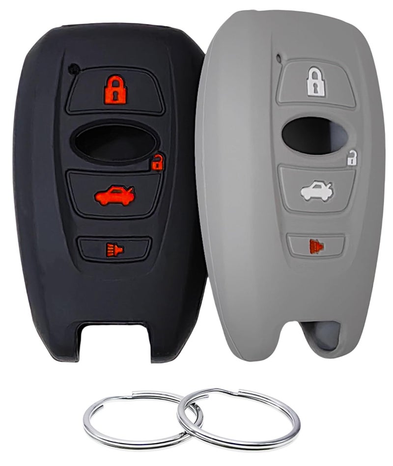 REPROTECTING Silicone Rubber Key Fob Cover Compatible with Subaru Ascent BRZ Crosstrek Forester Impreza Legacy Outback WRX WRX STI XV Crosstrek (2014-2026) - Image 1