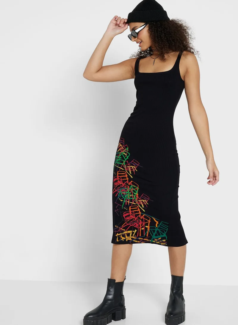 DESIGUAL Floral Printed Dress