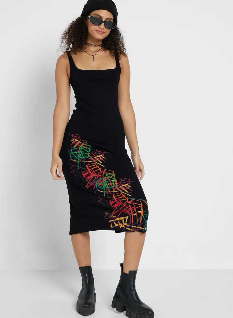 DESIGUAL Floral Printed Dress