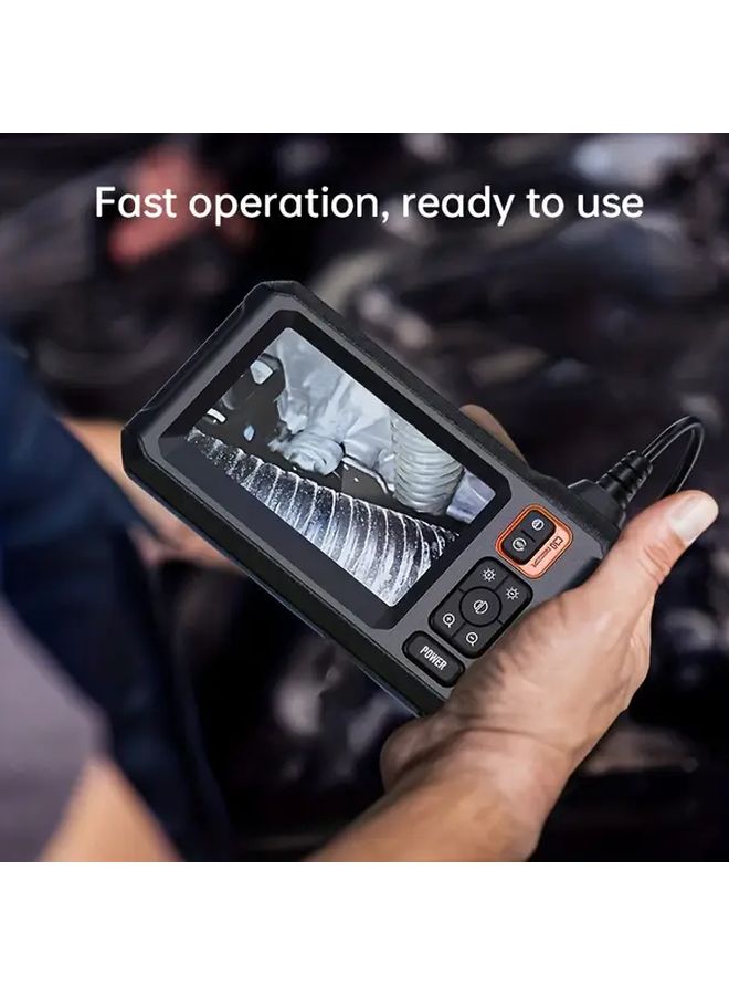 Industrial Endoscope 8mm 10m Hard Wire Semi Rigid Borescope With 4 3 Inch IPS Display For Auto Repair Plumbing Home Inspection - Image 3