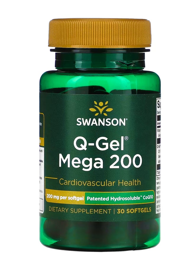 سوانسون كيو-جل ميجا ، 200 ملجم ، 30 كبسولة هلامية