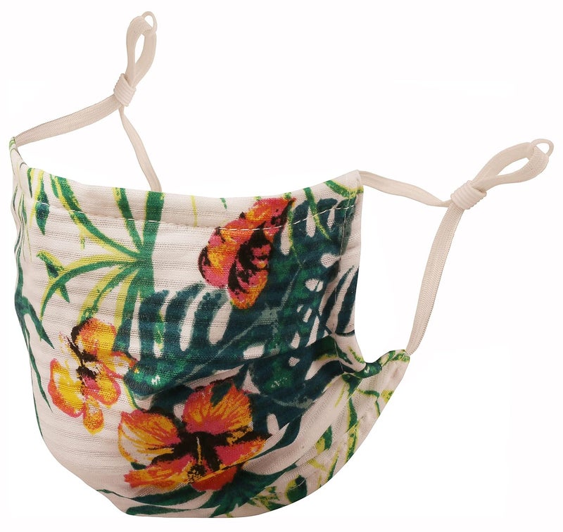 Touchstone قناع وجه قطني قابل للتعديل مع جيب فلتر وجسر أنف مزدوج الطبقة مضاد للتلوث والدخان والسعال البارد قابل لإعادة الاستخدام والغسل للرجال والنساء. - Image 5