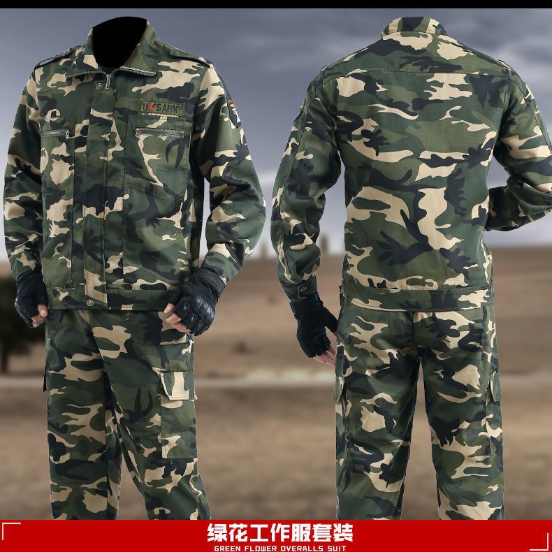 Overalls Suit Men'S Cotton Long-Sleeved Anti-Scald Wear-Resistant Auto Repair Welder Camouflage Clothing Labor Protective Clothing Workwear - Image 3