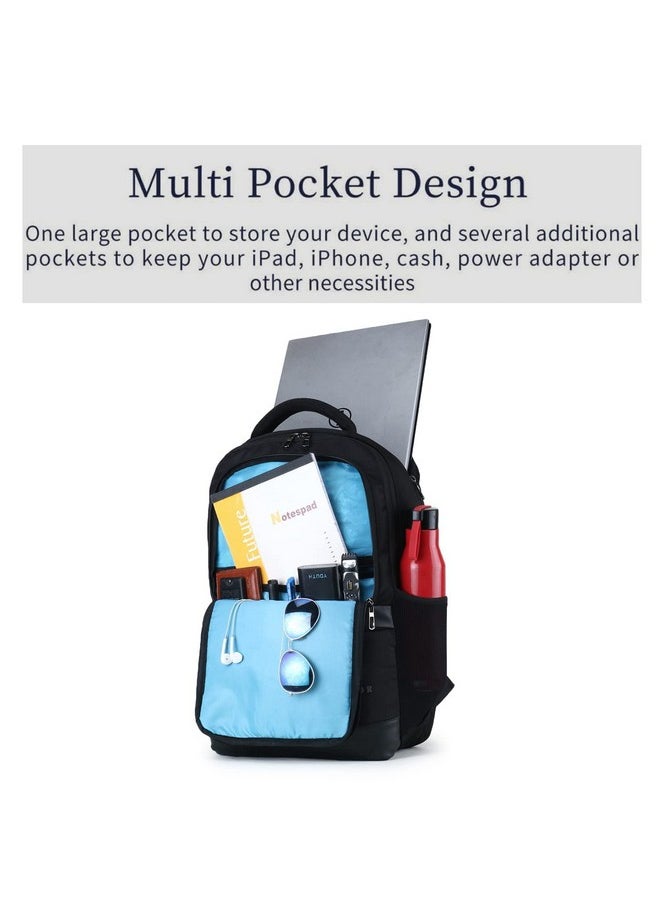 True Human TRUE HUMAN® Emperor Premium Anti-Theft Backpack 15.6 inch Padded USB Charging Port Laptop Office Travel College Business Bag Adjustable Shoulder Straps Daily Purpose for Men women Boys Girls (2.0)  - Image 5