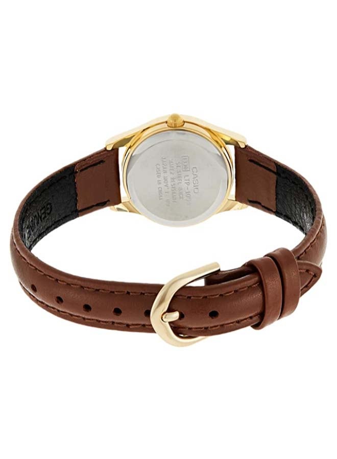 CASIO Women Stainless Steel Analog Quartz Watch LTP-1094Q-7B7 - 23 mm - Brown - Image 2