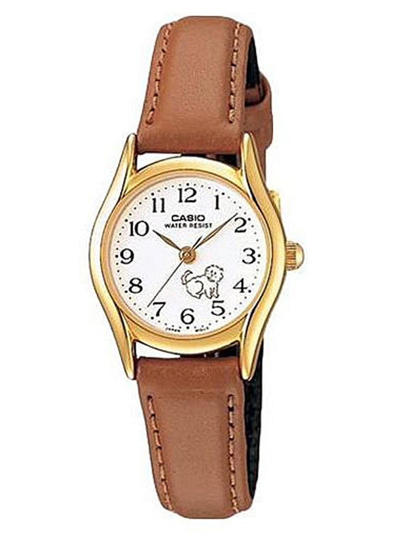 CASIO Women Stainless Steel Analog Quartz Watch LTP-1094Q-7B7 - 23 mm - Brown - Image 1