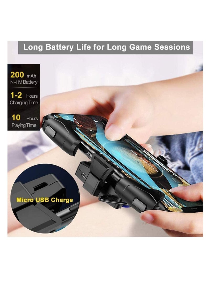بيوينتي PUBG Trigger PUBG Mobile Controller Shooting Trigger Auto High Frequency Click with Joystick Gamepad for Mobile Phone Game Controller Up of Duty Compatible for Android iOS - Image 3