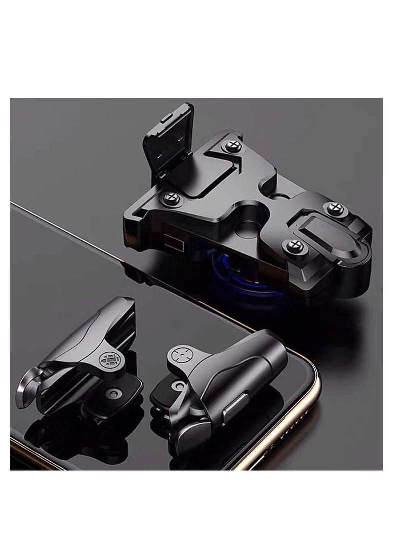 بيوينتي PUBG Trigger PUBG Mobile Controller Shooting Trigger Auto High Frequency Click with Joystick Gamepad for Mobile Phone Game Controller Up of Duty Compatible for Android iOS - Image 4