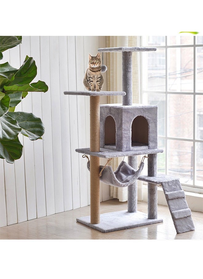 Yolu - Large Cat Tree 125CM, Multi-Level Activity Cat Tower Furniture for Cat - Image 1