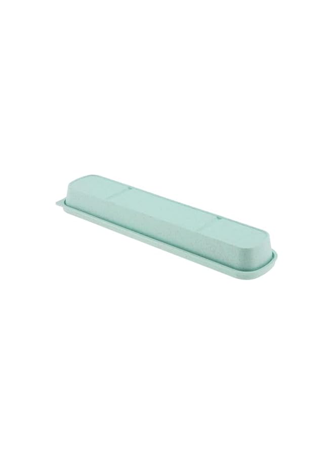 S-TOP 1pcs Portable Flatware Box Travel Tableware Storage Case Box, Utensil Case Flatware Storage Box for Cutlery Kit (Green) - Image 5