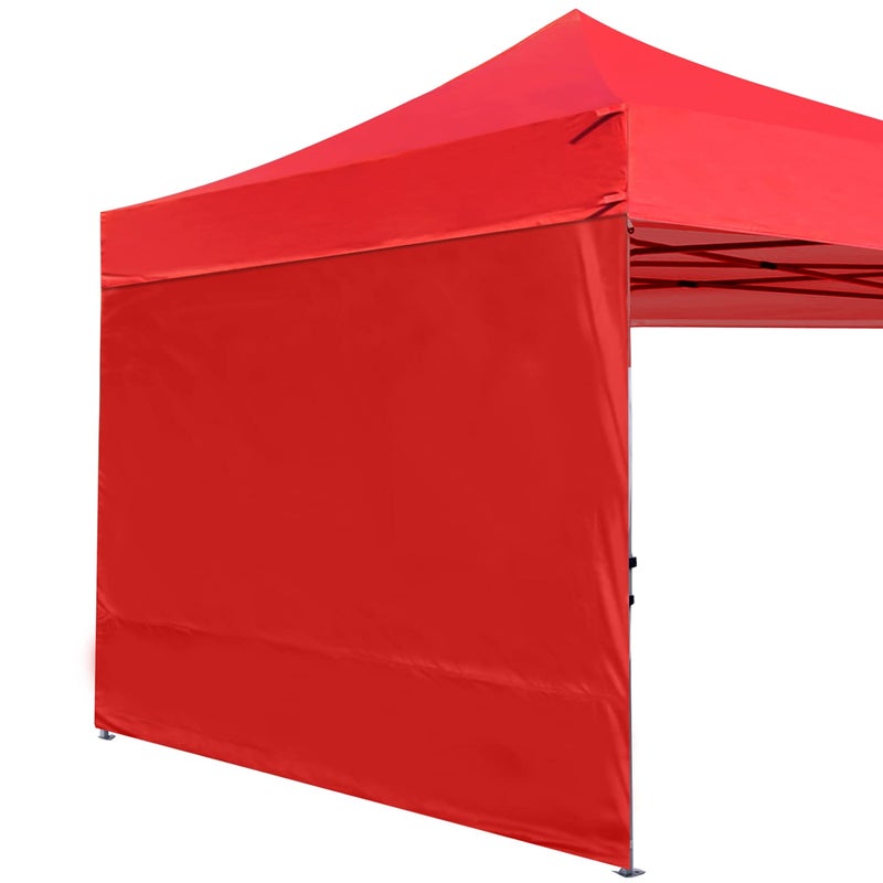 AbcCanopy ABCCANOPY Instant Canopy SunWall 10x10 FT 1 Pack Sidewall Only No Frame or Top Red