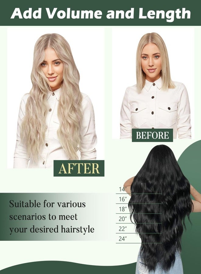 Ugeat Weft Hair Extensions Human Hair, Sew in Extensions Real Human Hair 20 Inch 100g, Sew in Extensions Thickeness, Ash Blonde Highlights Bleach Blonde - Image 5