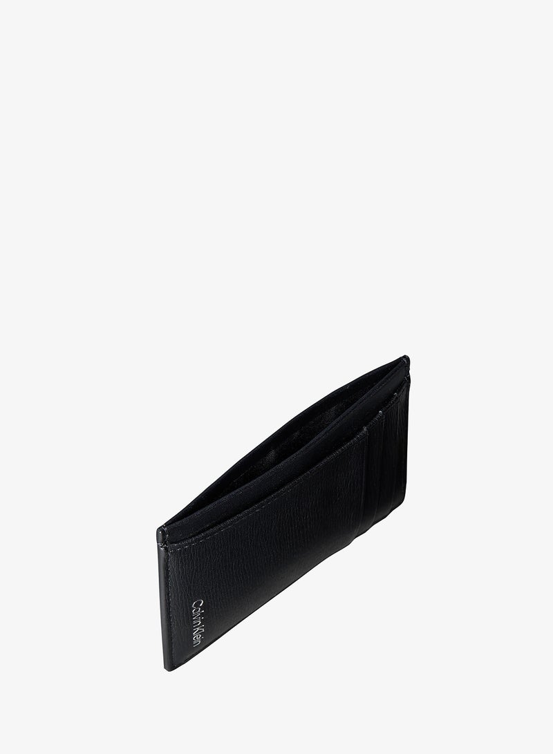 CALVIN KLEIN Leather Vertical Card Holder - Image 3