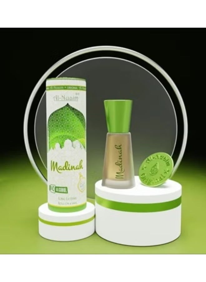 أل نواعم عطر المدينة من النعيم، سلسلة البراميل، زيت عطري رول أون 6 مل | عطر مركز خالٍ من الكحول للرجال والنساء | رائحة شرقية مسكية منعشة تدوم طويلاً | زيت عطري عربي فاخر بحجم الجيب - Image 2