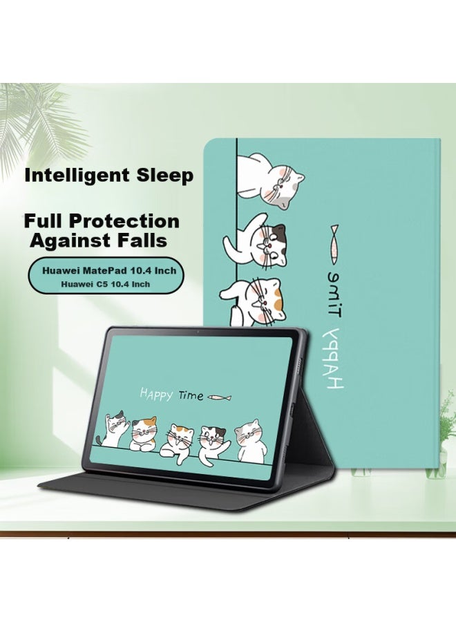 Jiang Ming Jiangming Protective Case For Huawei Matepad 10.4 Inch Tablet 20 Model, Full Coverage Shockproof Cartoon Cute Painted Protective Shell For Huawei Tablet - Image 1