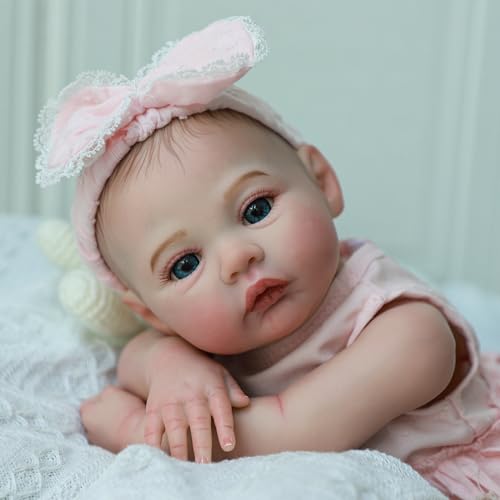 KSBD Realistic Reborn Dolls Girl - 18 Inch Lifelike Newborn Eyes Open Doll Real Life with Soft Weighted Body, Advanced Painted Gift Set for Kids Age 3+… - Image 2