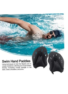 OASIS-TH 1 Pair Hand Paddles For Swimming, Swimming Hand Paddles For Kids And Junior, Swim Paddles With Adjustable Straps Size S  - Image 1