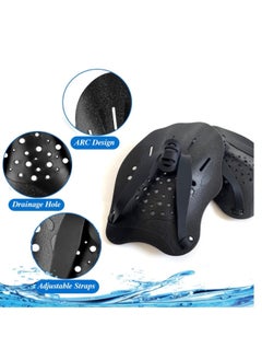 OASIS-TH 1 Pair Hand Paddles For Swimming, Swimming Hand Paddles For Kids And Junior, Swim Paddles With Adjustable Straps Size S  - Image 5