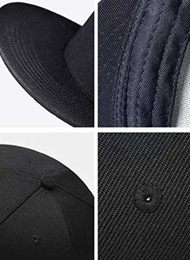 Tijeyi YXHP Rock N Roll Skeleton Hand Baseball Cap for Men Flat Bill Snapback Trucker Hats for Dad and Women Cotton Adjustable Black - Image 5