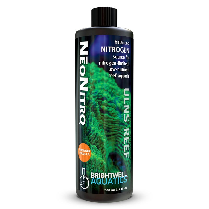 Brightwell Aquatics NeoNitro Balanced Nitrogen Supplement - Reef Nutrient Enhancer for Ultra-Low Nutrient Systems - Aquarium Water Treatments, 17 fl oz - Image 1