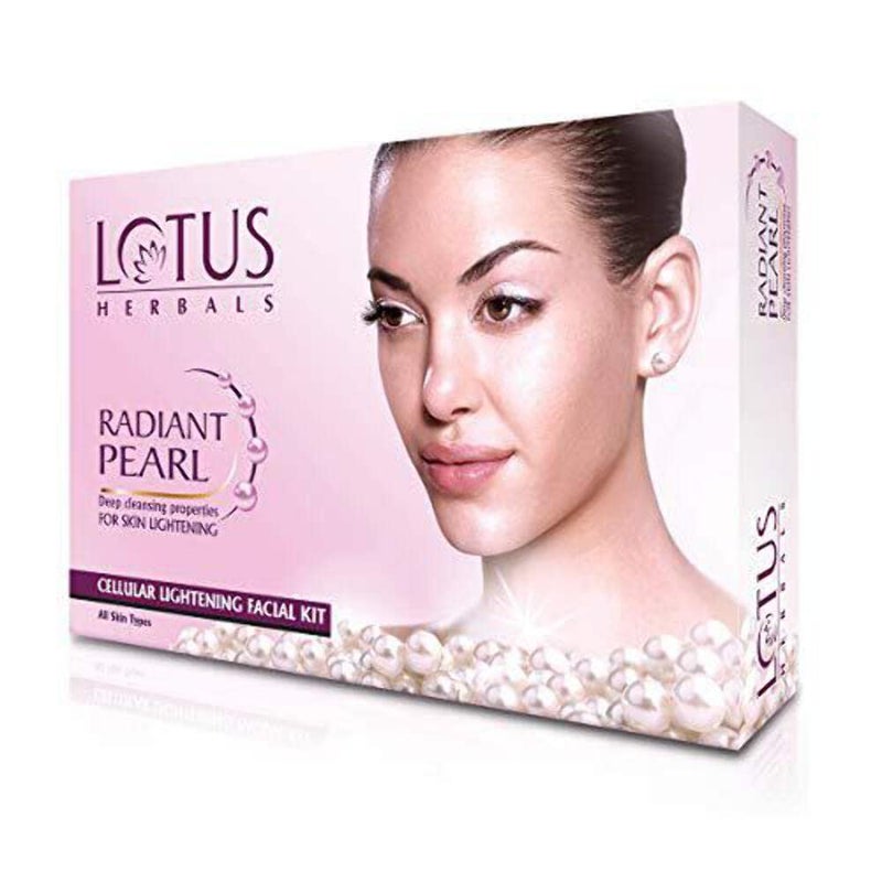 LOTUS HERBALS Lotus Herbals Radiant Pearl Cellular 1 Facial Kit For Deep Cleaning With Pearl Extracts Green Tea 37g  - Image 1