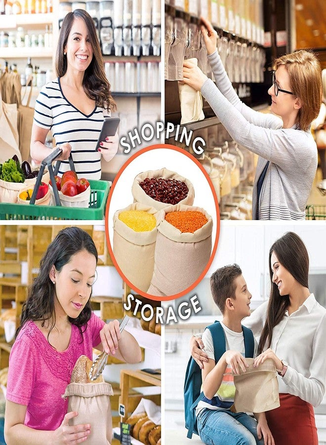 BLITY Fridge Storage Bags for Vegetables and Fruits | Cotton Set of 12 Fridge Vegetable Storage Bags (4 Small, 4 Medium and 4 Large Size Bags)| Vegetable Storage Bag for Refrigerator - Image 3