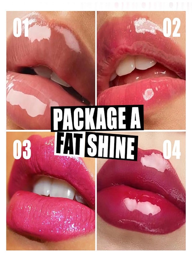 FYEBOO Hydrating Lip Oil, Big Brush Head Lip Glaze Shiny Transparent Lip Glow Oil, Nourishing & Non-sticky Long Lasting Fresh Clear Smooth Lip Care Plumping Lip Oil (Set A) - Image 2