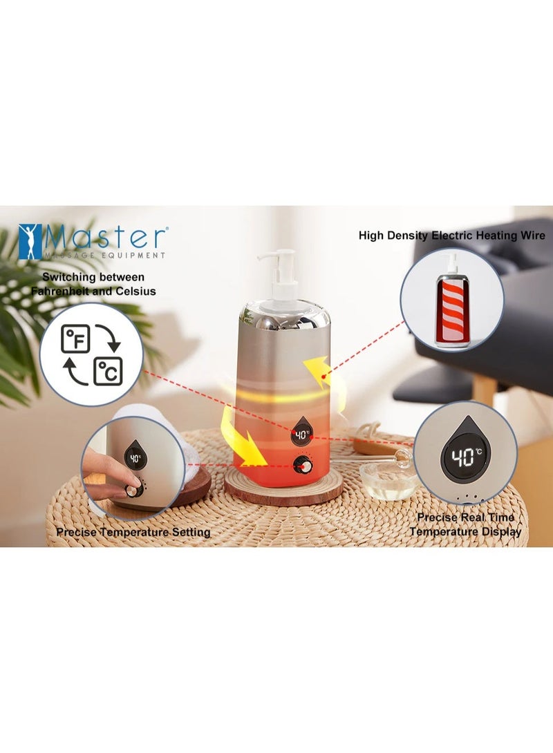 MASTER MASSAGE EQUIPMENT MASTER Professional Single Oil Warmer, Automatic Massage Oil & Lotion Warmer, 1 Bottle, Durable Heater Automatically Turn Off System, 15 Minute Fast Heating Device, Power Rating 50-60W - Image 2