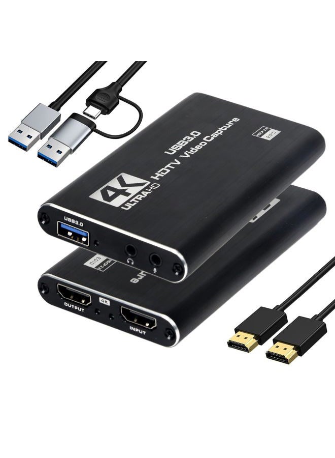 RGBlink Video Capture Card, USB3.0 Capture Card 4K HDMI Loop-Out, Video Game Capture for Streaming PS5, Nintendo Switch, Camera, PC, OBS, 1080P 60FPS, Audio Video Capture, HDMI to USB - MSP231 - Image 1