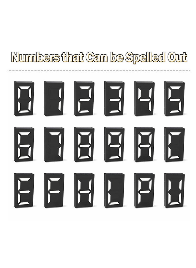 Solar House Numbers Light, LED Illuminated Address Sign, Waterproof Lighted Number Sign Plaque for Home Yard Street Number, Can Light up the Whole Night - Image 5