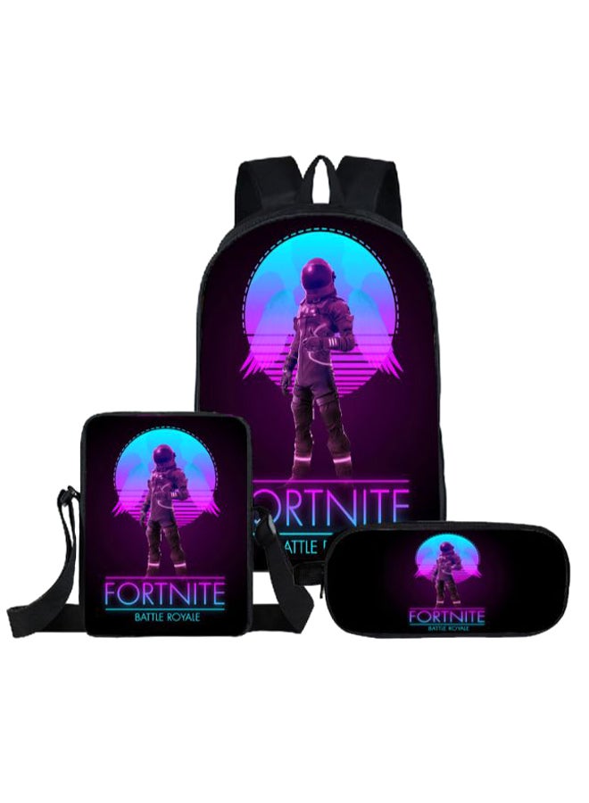 3-In-1 Fortnite Series School Backpack Multicolour