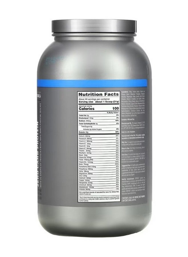 آيزوبيور Zero Carb Protein Powder Creamy Vanilla 3 lb 1.36 kg - Image 2