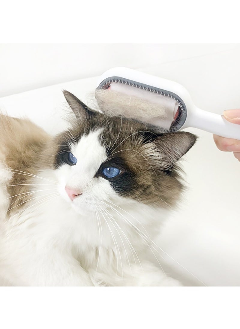 MileMelo - Pet Cleaning Hair Removal Comb, Cat Free Wet Wipe Comb, Pet Sticky Hair Apparatus, Cat and Dog Universal Pet Tomb, Cat Cleaning Supplies (Short hair model, Pink) - Image 1