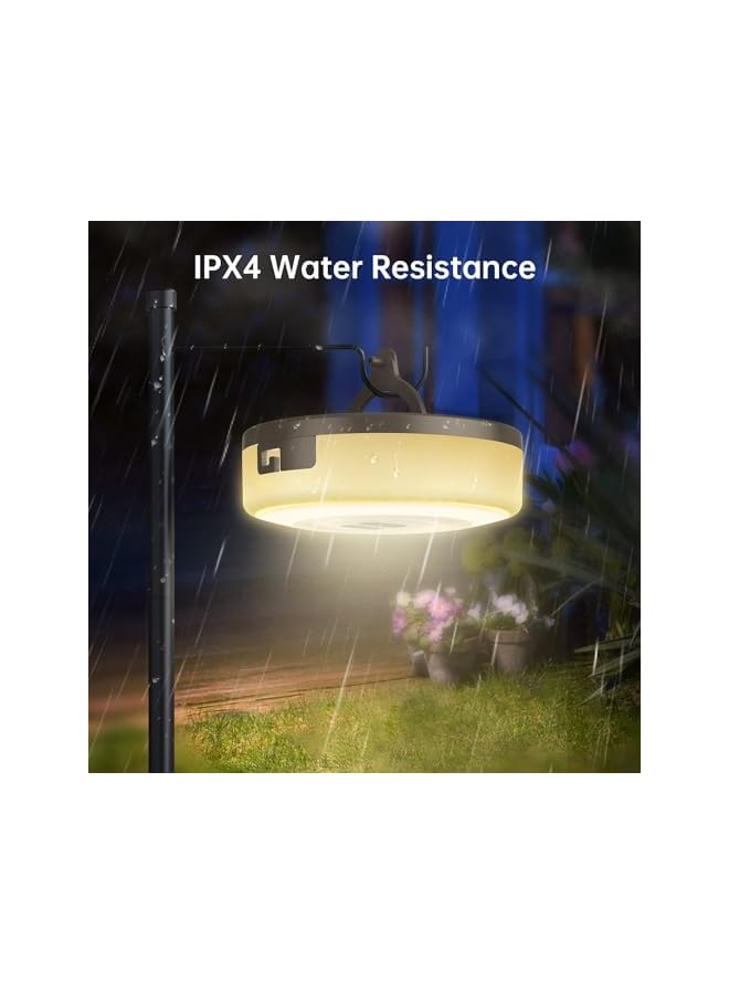 The Bros أضواء خيط التخييم، أضواء خيط LED RGB الخارجية، زينة لرحلات التخييم، RV، المشي، 33 قدم 100 ضوء LED، مقاومة للماء IPX4، 2 في 1 ضوء حفلة قابل لإعادة الشحن عبر USB، أضواء عيد الميلاد - Image 5