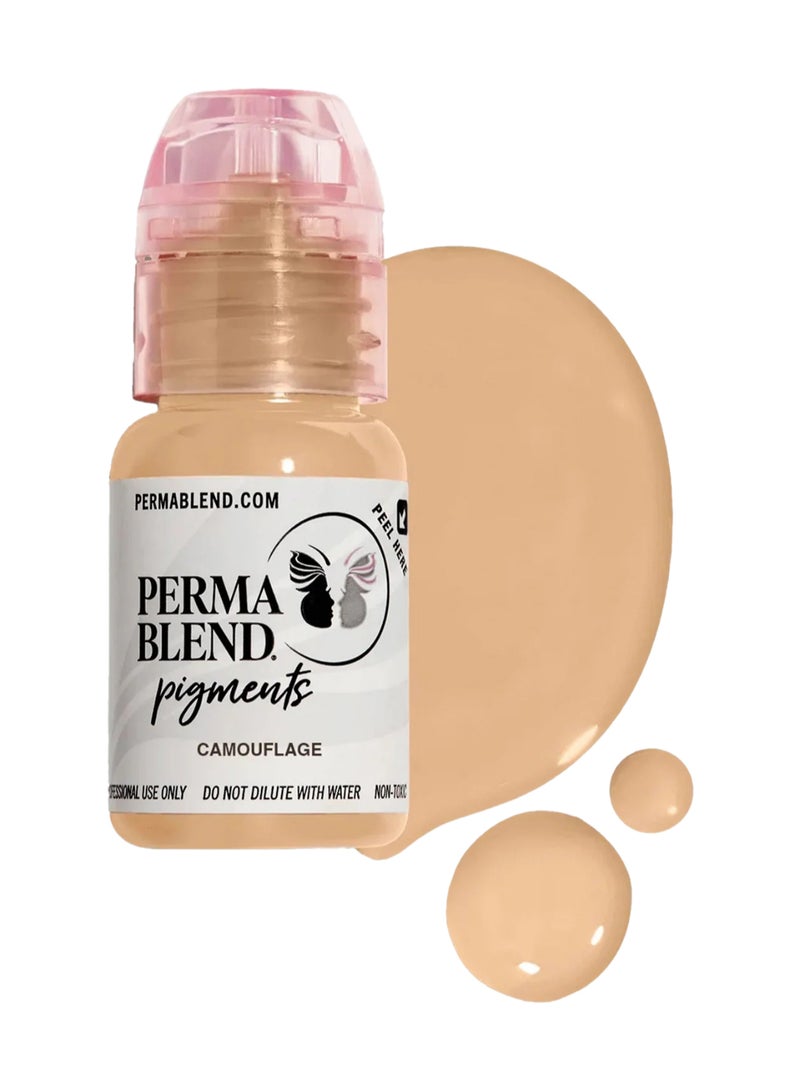 Perma Blend Camouflage Pigment 15Ml - Best Pigment Corrector For Dark Spots And Hyperpigmentation - Skin Tone Corrector Serum For Sensitive Skin And Lip Uneven Skin Tone