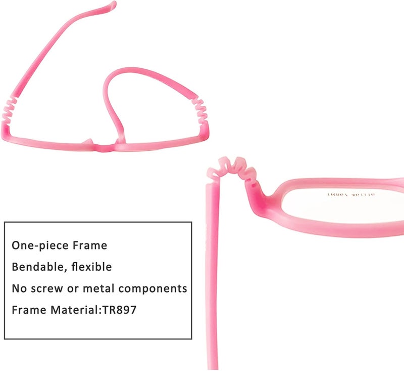 AQWANO Children Optical Glasses Frame tr90 Flexible Bendable One-piece Safe Eyeglasses Girls Boy - Image 2