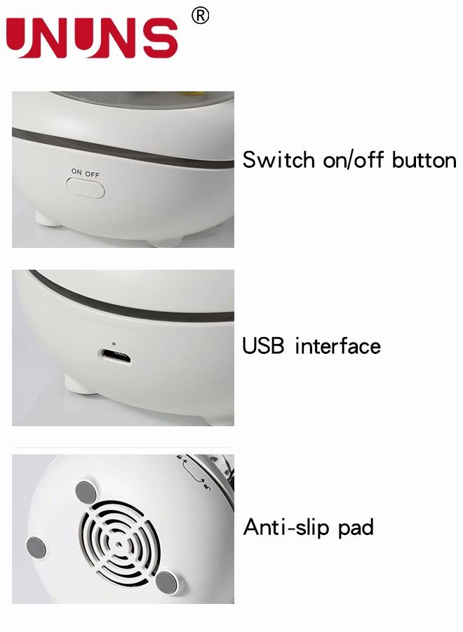 UNUNS Aroma Diffuser Humidifier,Simulated Red Rose Aromatherapy Diffuser With Colorful Night Light For Home Bedroom - Image 4