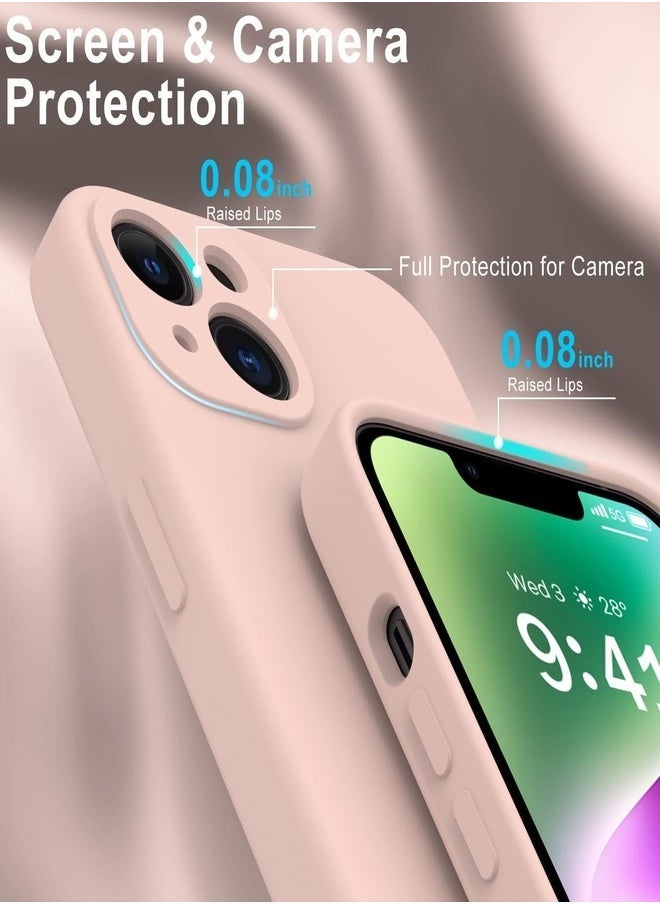 Raxoom Baby Pink iPhone 14 Plus Case with Screen Protector & Enhanced Camera Cover â€“ Drop Tested, Soft Silicone Gel Rubber, Slim Fit Design - Image 4