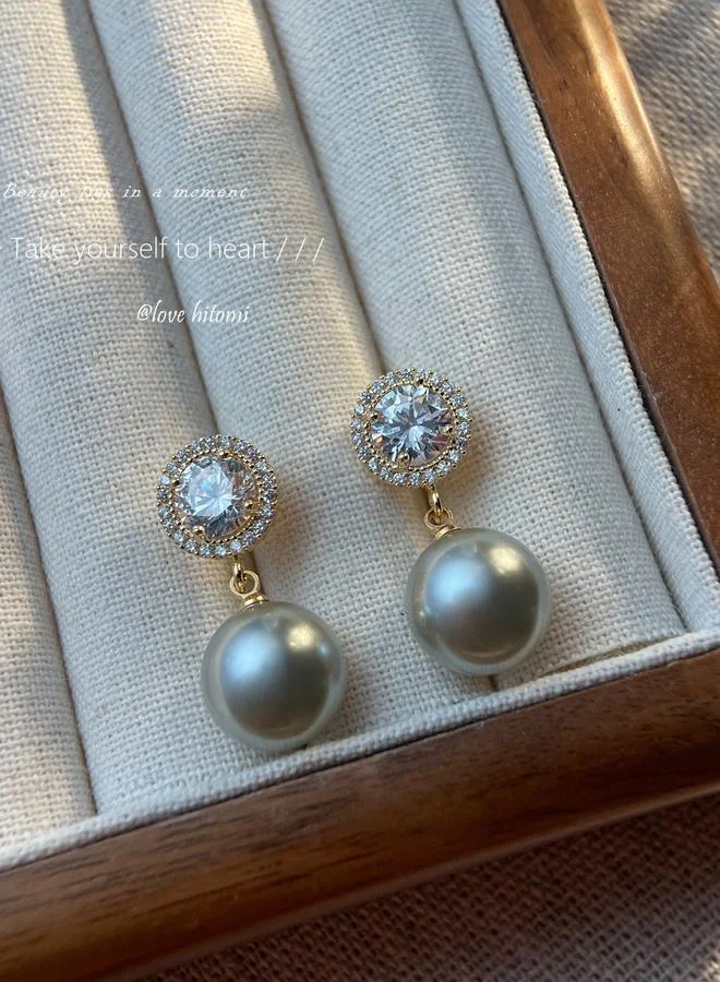Take Two  Faux Pearl Dangle Earrings for Women | Best Price UAE