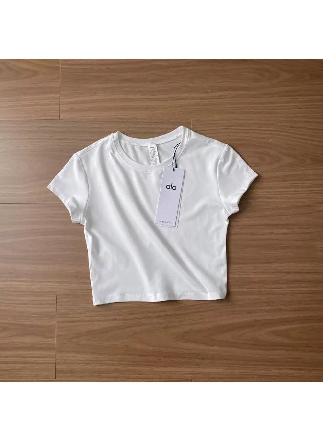 alo Alo Yoga Shoulder Support Short Sleeve Training T-Shirt - Image 1