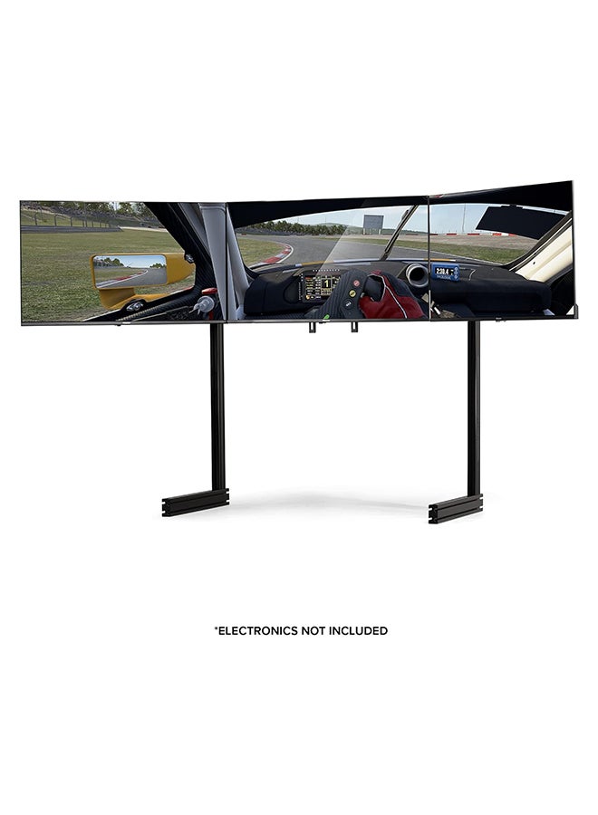 نيكست ليفل ريسينغ Next Level Racing NLR-E039 حامل شاشة ثلاثي مستقل للإضافات - إصدار أسود - Image 4