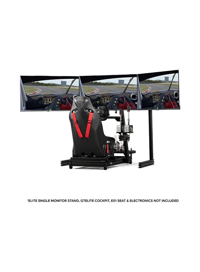 نيكست ليفل ريسينغ Next Level Racing NLR-E039 حامل شاشة ثلاثي مستقل للإضافات - إصدار أسود - Image 5